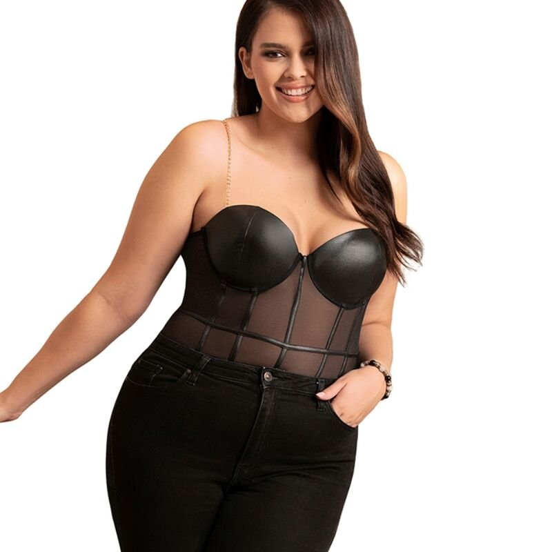 SUBBLIME - SCHWARZER BODY MIT KETTEN-HOSENTRGERN