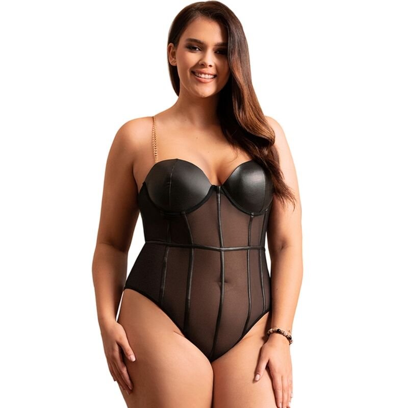 SUBBLIME - SCHWARZER BODY MIT KETTEN-HOSENTRGERN