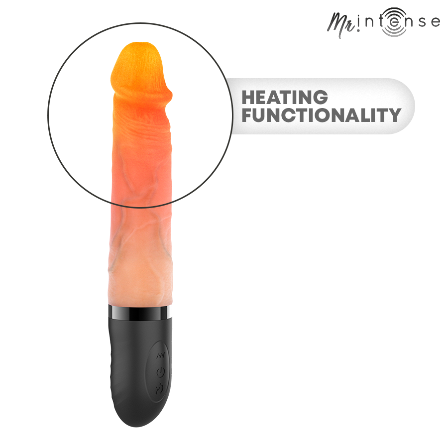 MR INTENSE - JEAN UP&DOWN VIBRATOR MIT WÄRMEEFFEKT 24 CM -Ø- 3,8 CM