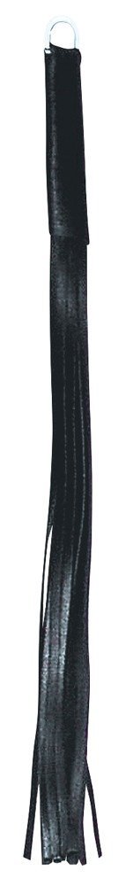 Leder Peitsche 45cm, schwarz