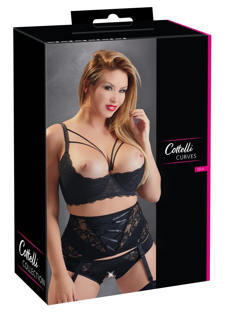 Hebe Spitze, schwarz