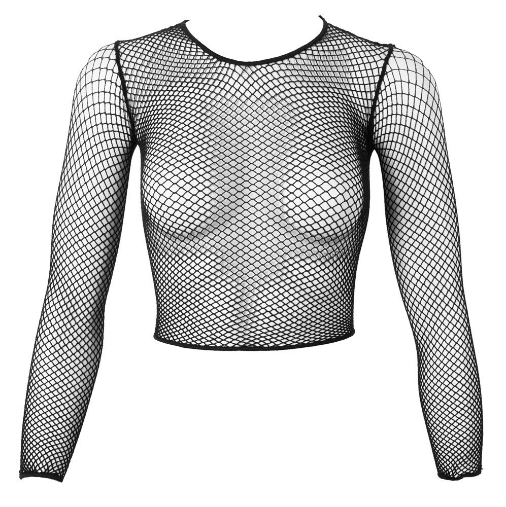 Netzshirt Fantasy, schwarz