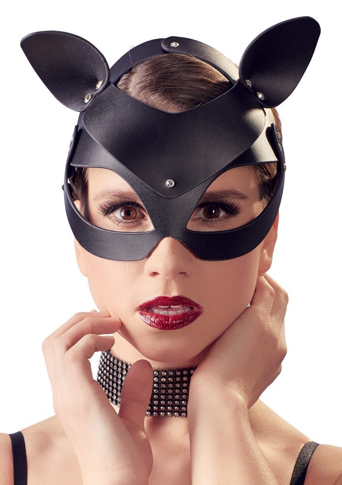 Bad Kitty Catmask Strass, schwarz