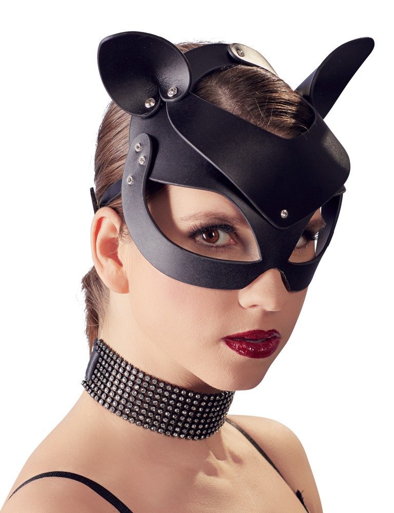 Bad Kitty Catmask Strass, schwarz