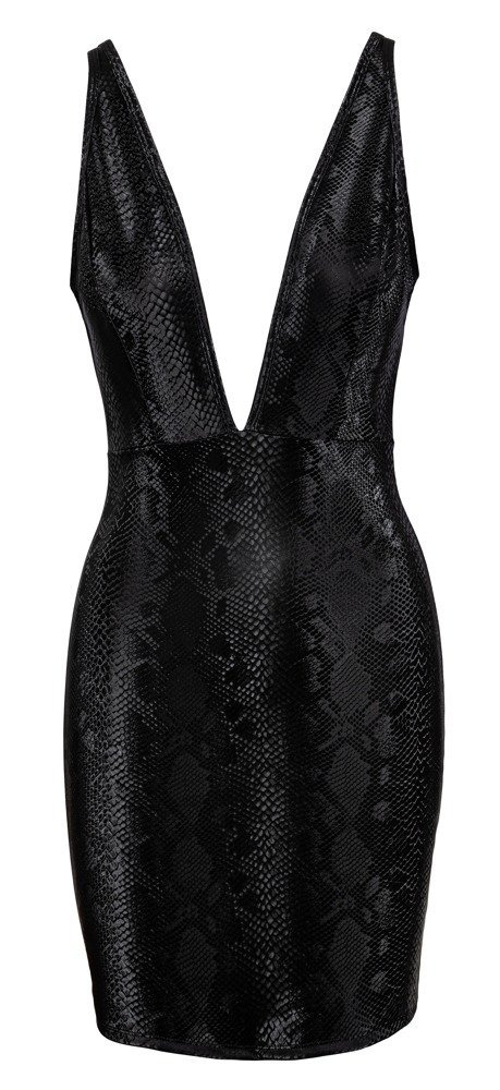 Kleid Snake, schwarz