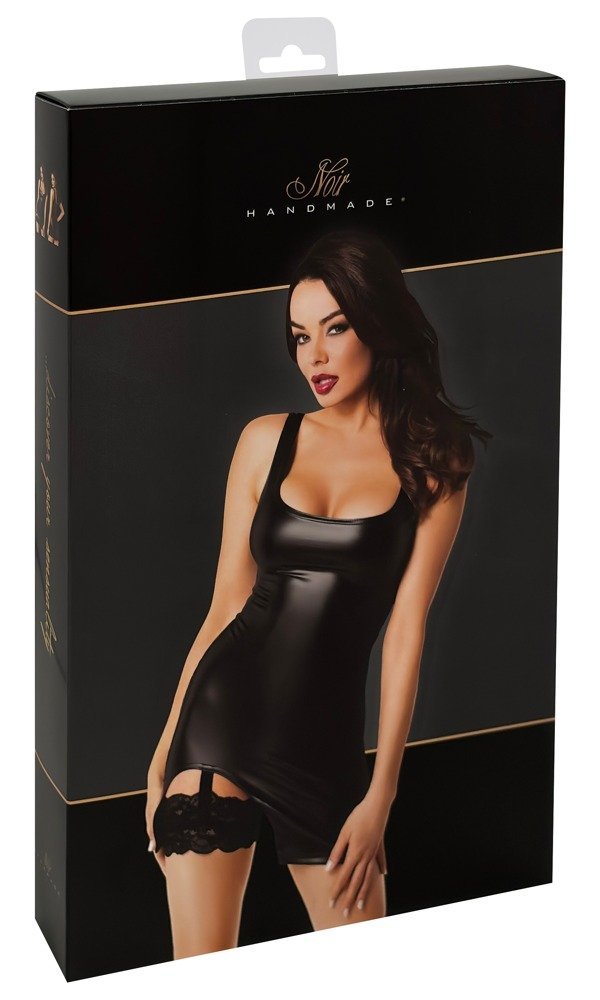Noir Kleid Straps, schwarz