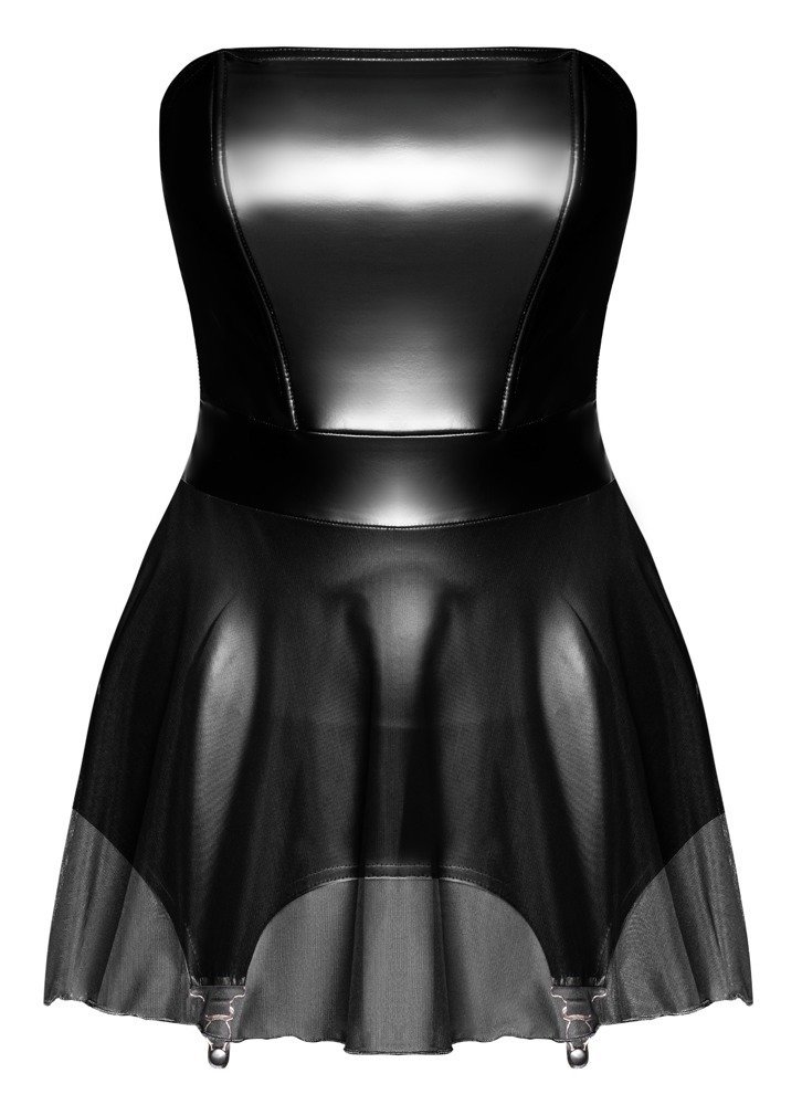 Noir Kleid Straps, schwarz