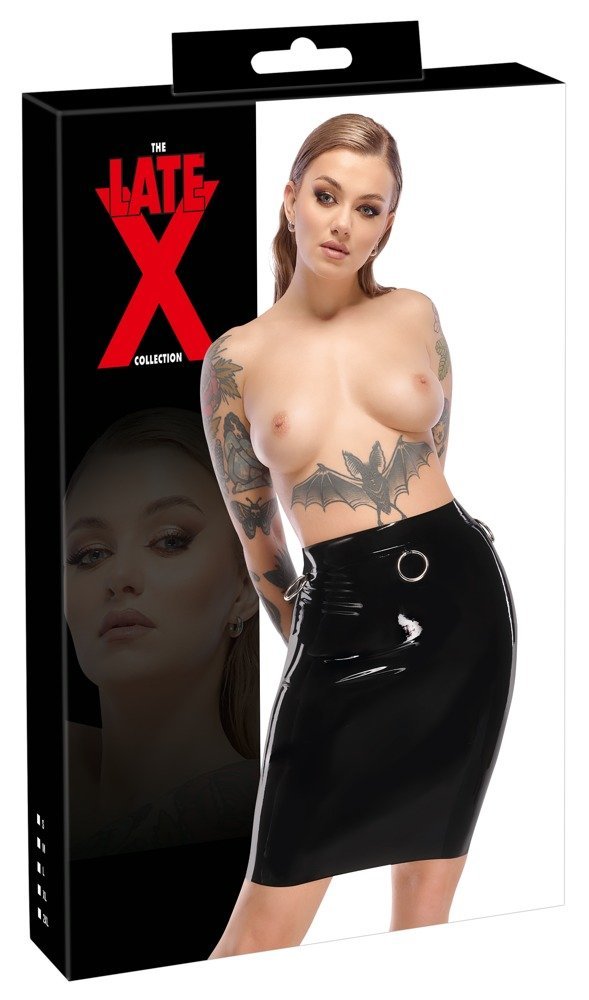 Rock aus Latex, schwarz