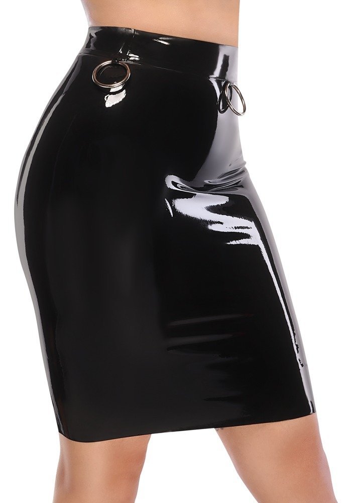 Rock aus Latex, schwarz