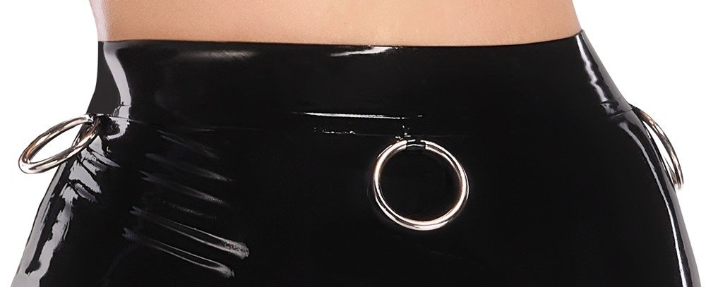 Rock aus Latex, schwarz